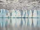 Karale Glacier in Sermiligaaq Fjord. Ammassalik area in Greenland, Tasiilaq., autumn Art Print